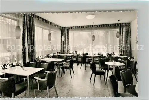 AK / Ansichtskarte Bad_Berleburg Cafe Wahl Gastraum Kneippheilbad Bad_Berleburg