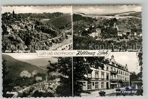 AK / Ansichtskarte Kyllburg_Rheinland Pfalz Stadtpanorama Stiftsberg Malberg Hotel Eifeler Hof Kyllburg_Rheinland Pfalz