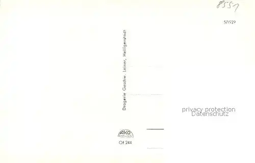 AK / Ansichtskarte Heiligenstadt_Oberfranken Marktplatz Burg Greifenstein Gasthaus Hoesch Heiligenstadt_Oberfranken