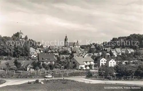 AK / Ansichtskarte Goessweinstein Panorama Basilika Burg Goessweinstein