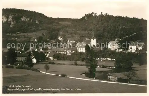 AK / Ansichtskarte Muggendorf_Fraenkische_Schweiz Frauenstein Panorama  Muggendorf_Fraenkische