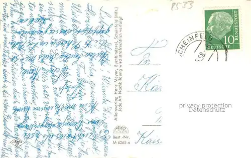 AK / Ansichtskarte Scheinfeld Panorama Schloss Kirche Scheinfeld