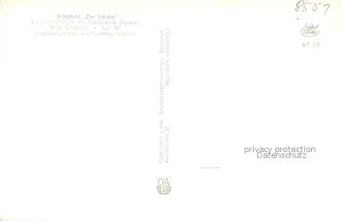 AK / Ansichtskarte Egloffstein Gasthaus Zur Linde Egloffstein