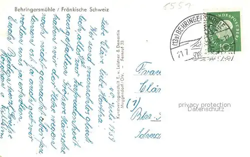 AK / Ansichtskarte Behringersmuehle Panorama Behringersmuehle