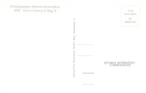 AK / Ansichtskarte Rummelsberg Erholungsheim Rummelsberg