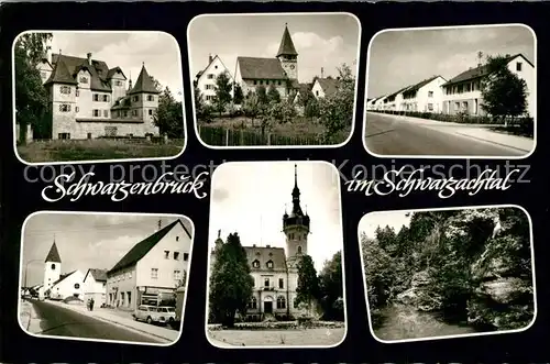 AK / Ansichtskarte Schwarzenbruck Kirche Schloss Stadtansichten Schwarzenbruck