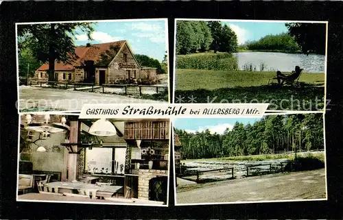 AK / Ansichtskarte Allersberg_Mittelfranken Gasthaus Strassmuehle Allersberg_Mittelfranken