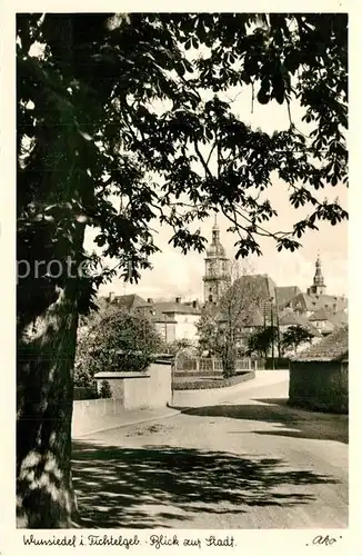 AK / Ansichtskarte Wunsiedel Kirche Panorama Wunsiedel
