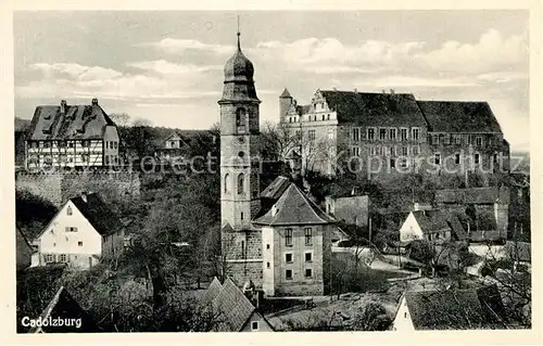 AK / Ansichtskarte Cadolzburg Kirche Schloss Stadtpanorama Cadolzburg