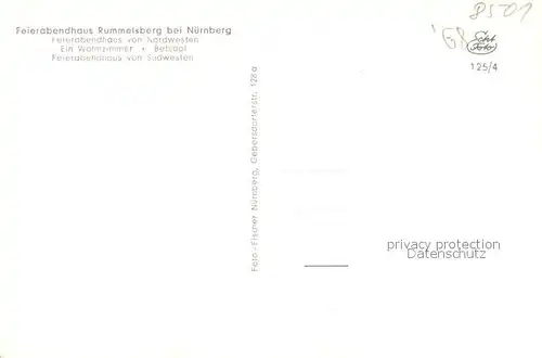 AK / Ansichtskarte Rummelsberg Feierabendhaus Wohnzimmer Betsaal  Rummelsberg