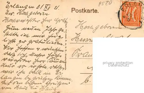 AK / Ansichtskarte Erlangen Luitpoldstrasse Erlangen