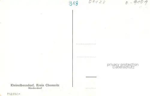 AK / Ansichtskarte Kleinolbersdorf Altenhain Niederdorf Winter Kleinolbersdorf Altenhain