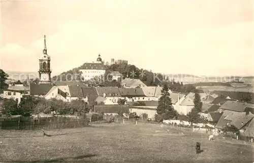 AK / Ansichtskarte Frauenstein_Sachsen Panorama Frauenstein_Sachsen