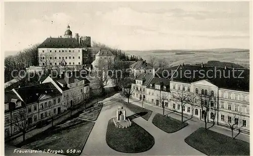 AK / Ansichtskarte Frauenstein_Sachsen Schloss Stadtansicht Frauenstein_Sachsen