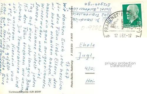 AK / Ansichtskarte Frauenstein_Sachsen Stadtpanorama Frauenstein_Sachsen