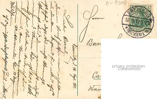 AK / Ansichtskarte Freiberg_Sachsen Obermarkt Freiberg Sachsen