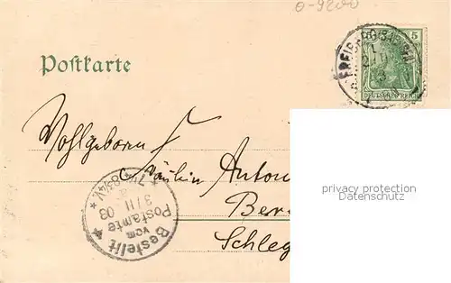 AK / Ansichtskarte Freiberg_Sachsen Albert Park Goepfertsche Villa Freiberg Sachsen