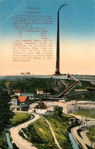 AK / Ansichtskarte Freiberg_Sachsen Halsbruecke Chronik Freiberg Sachsen