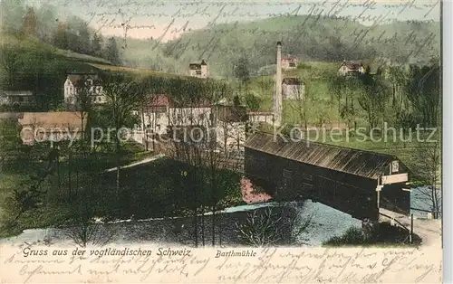 AK / Ansichtskarte Barthmuehle Holzbruecke  Barthmuehle