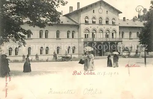 AK / Ansichtskarte Elster_Bad Badehaus Elster_Bad