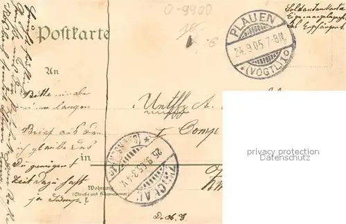 AK / Ansichtskarte Jocketa Triebtal Steg Jocketa