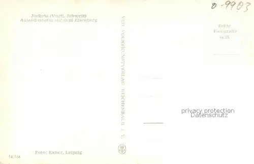 AK / Ansichtskarte Jocketa Aussichtsturm auf dem Eisenturm Jocketa