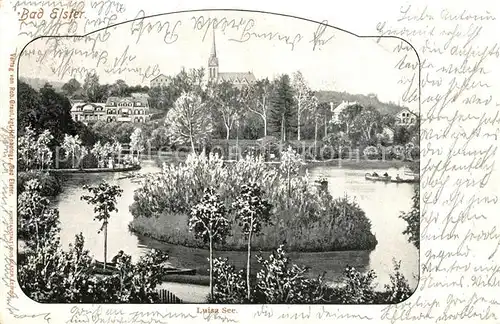 AK / Ansichtskarte Bad_Elster Luisa See Bad_Elster