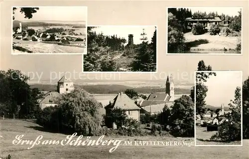 AK / Ansichtskarte Schoenberg_Vogtland Kapellenberg Panoramen Schoenberg_Vogtland