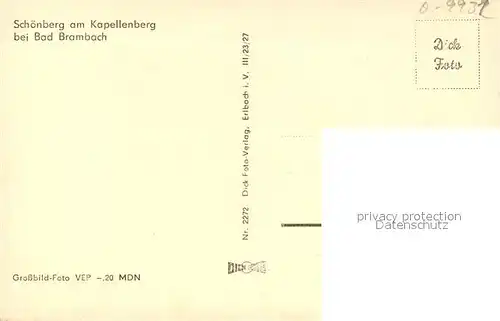 AK / Ansichtskarte Schoenberg_Vogtland Kapellenberg  Schoenberg_Vogtland