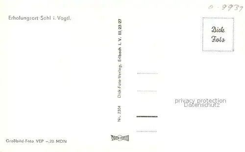 AK / Ansichtskarte Sohl_Bad_Elster Panorama Sohl_Bad_Elster