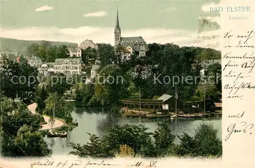 AK / Ansichtskarte Bad_Elster Luisa See Bad_Elster