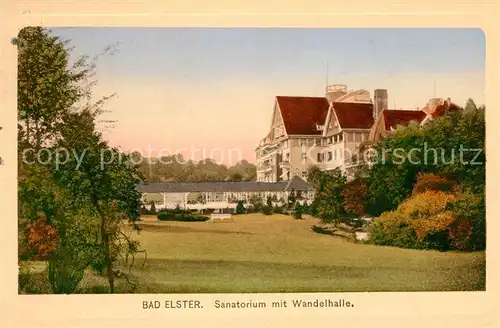 AK / Ansichtskarte Bad_Elster Sanatorium Wandelhalle Bad_Elster