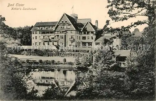 AK / Ansichtskarte Bad_Elster Koehlers Sanatorium Bad_Elster