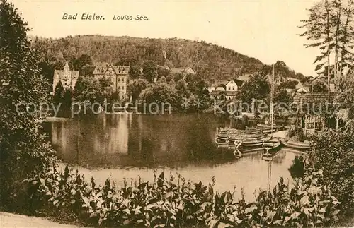 AK / Ansichtskarte Bad_Elster Louisa See Bad_Elster