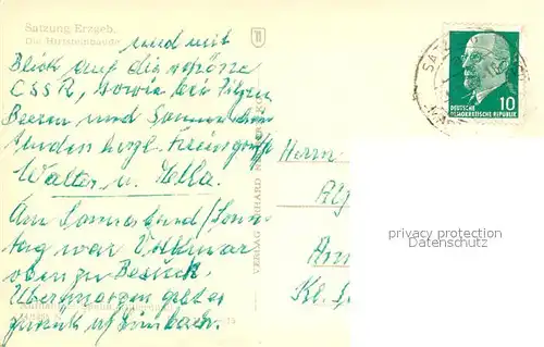 AK / Ansichtskarte Satzung Hirtsteinbaude Satzung