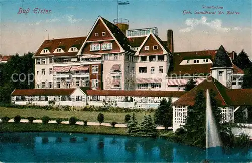 AK / Ansichtskarte Bad_Elster Sanatorium Sanitaetsrat Koehler Bad_Elster