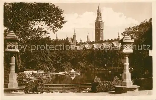 AK / Ansichtskarte Kobenhavn Raadhuset Tivoli Kobenhavn