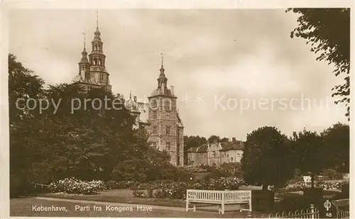 AK / Ansichtskarte Kobenhavn Kongens Have Panorama Kobenhavn