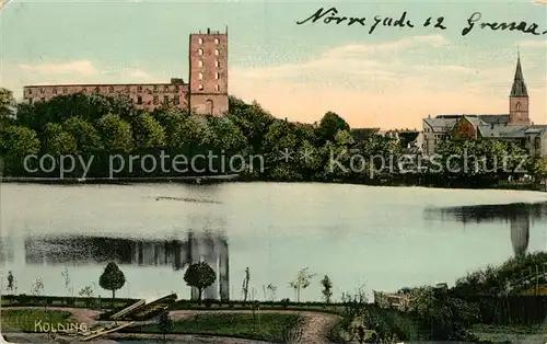 AK / Ansichtskarte Kolding Schloss Kirche Panorama Kolding