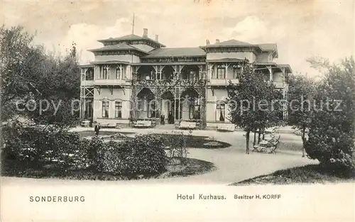 AK / Ansichtskarte Sonderborg Hotel Kurhaus  Sonderborg