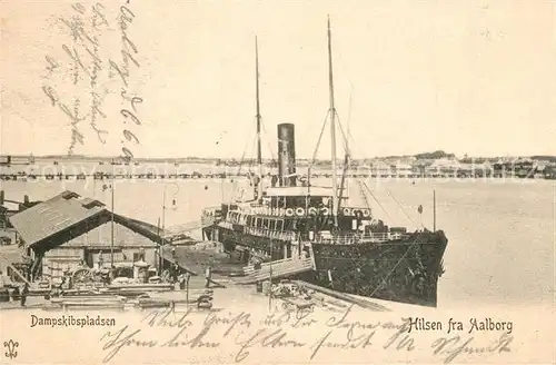 AK / Ansichtskarte Aalborg Dampskibspladsen Aalborg