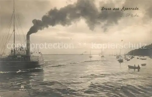 AK / Ansichtskarte Apenrade_Aabenraa Dampfer Hafen Apenrade Aabenraa