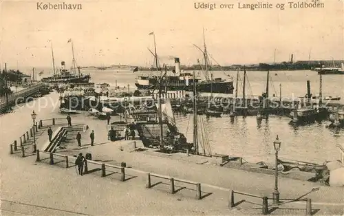AK / Ansichtskarte Kobenhavn Langelinie og Toldboden Kobenhavn