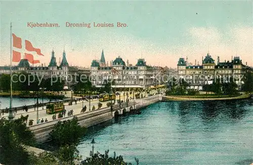 AK / Ansichtskarte Kobenhavn Dronning Louises Bro Kobenhavn