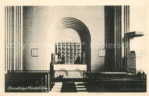 AK / Ansichtskarte Kobenhavn Grundtvigs Mindekirke Kobenhavn