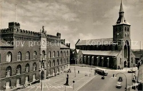 AK / Ansichtskarte Odense Flakhaven Knuds Kirke Odense