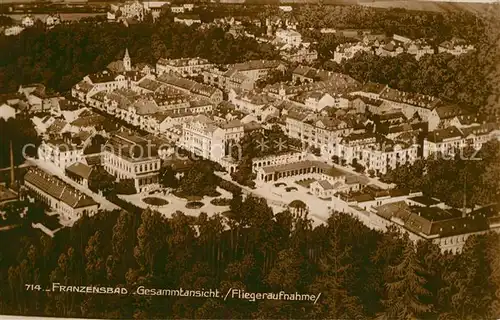 AK / Ansichtskarte Franzensbad_Boehmen Fliegeraufnahme Franzensbad_Boehmen