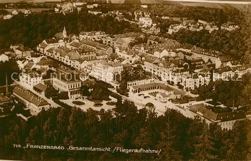 AK / Ansichtskarte Franzensbad_Tschechien Fliegeraufnahme Franzensbad_Tschechien