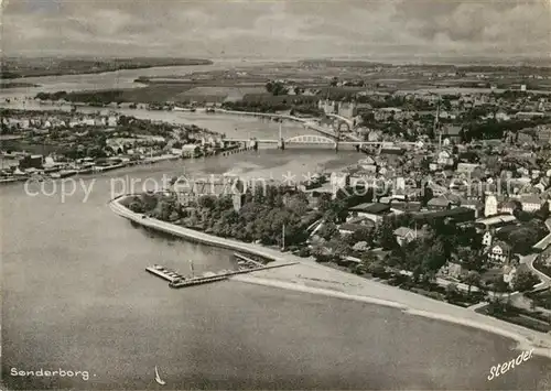 AK / Ansichtskarte Sonderborg Fliegeraufnahme Sonderborg