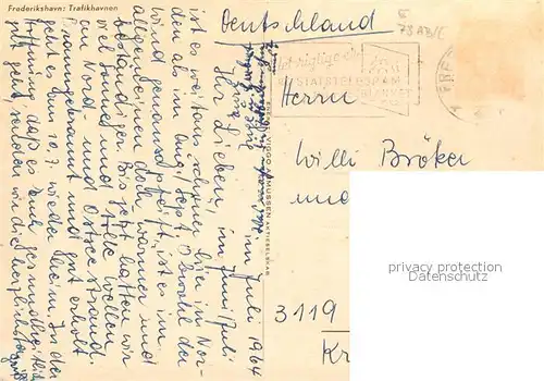 AK / Ansichtskarte Frederikshavn Trafikhavnen Frederikshavn